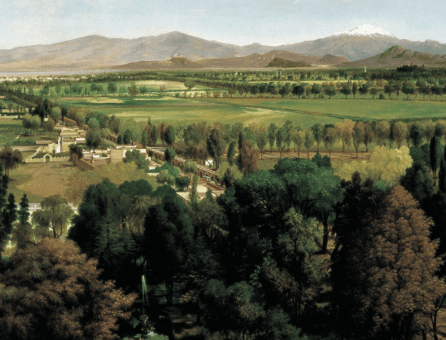 Paisaje del Valle de México visto desde el Castillo de Chapultepec