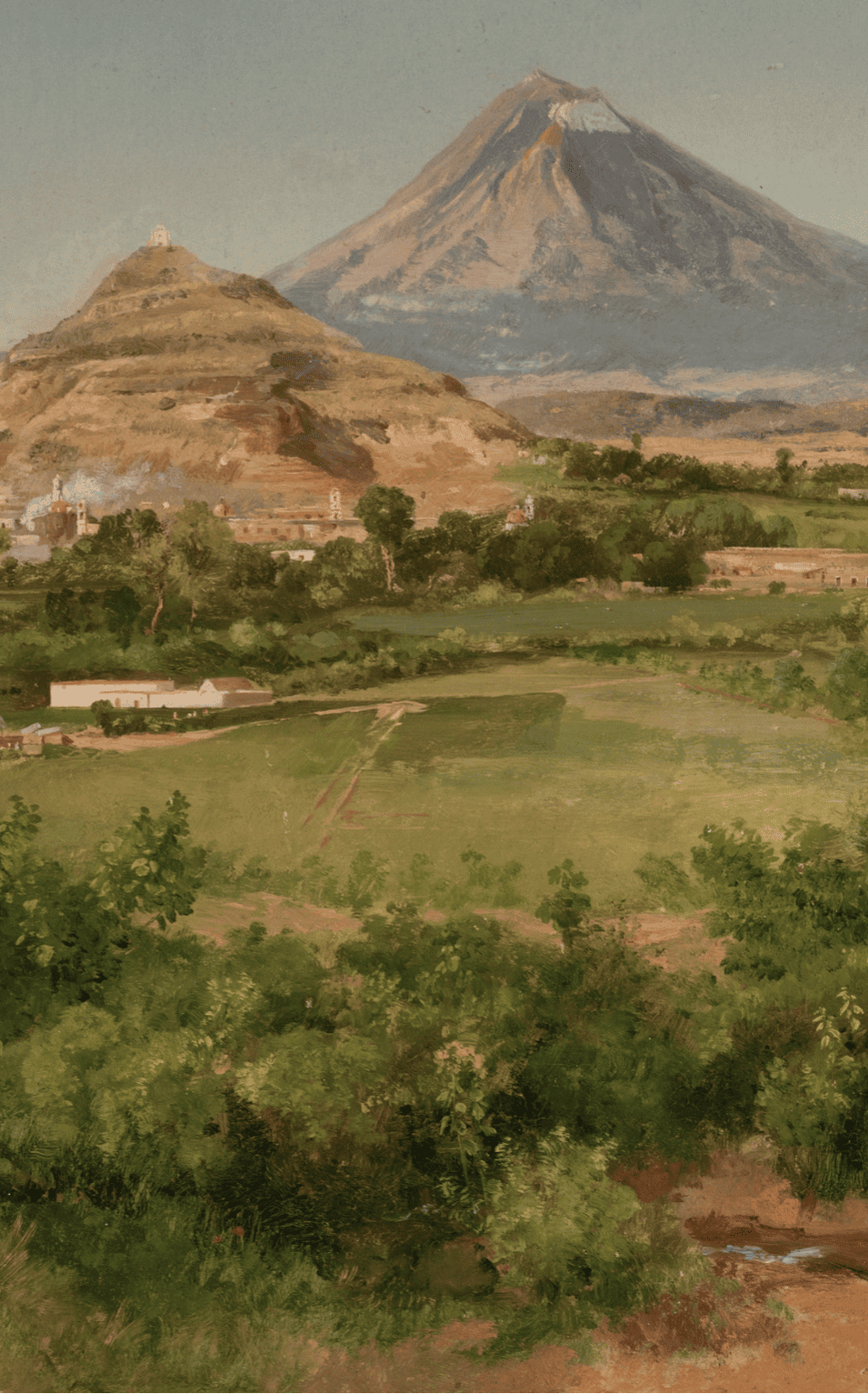 Popocatépetl e Iztaccíhuatl vistos desde Atlixco