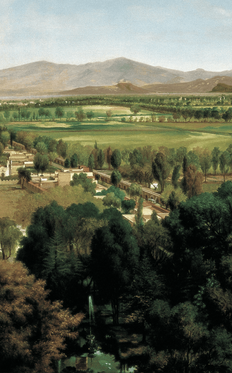 Paisaje del Valle de México visto desde el Castillo de Chapultepec