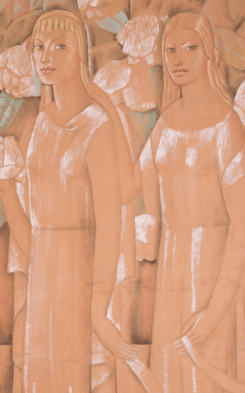 Mujeres de California con flores