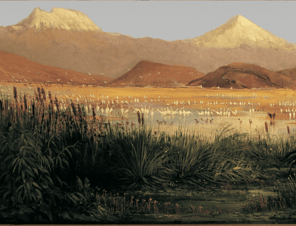 Valle de México visto desde el Lago de Texcoco