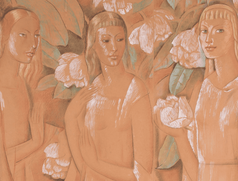 Mujeres de California con flores