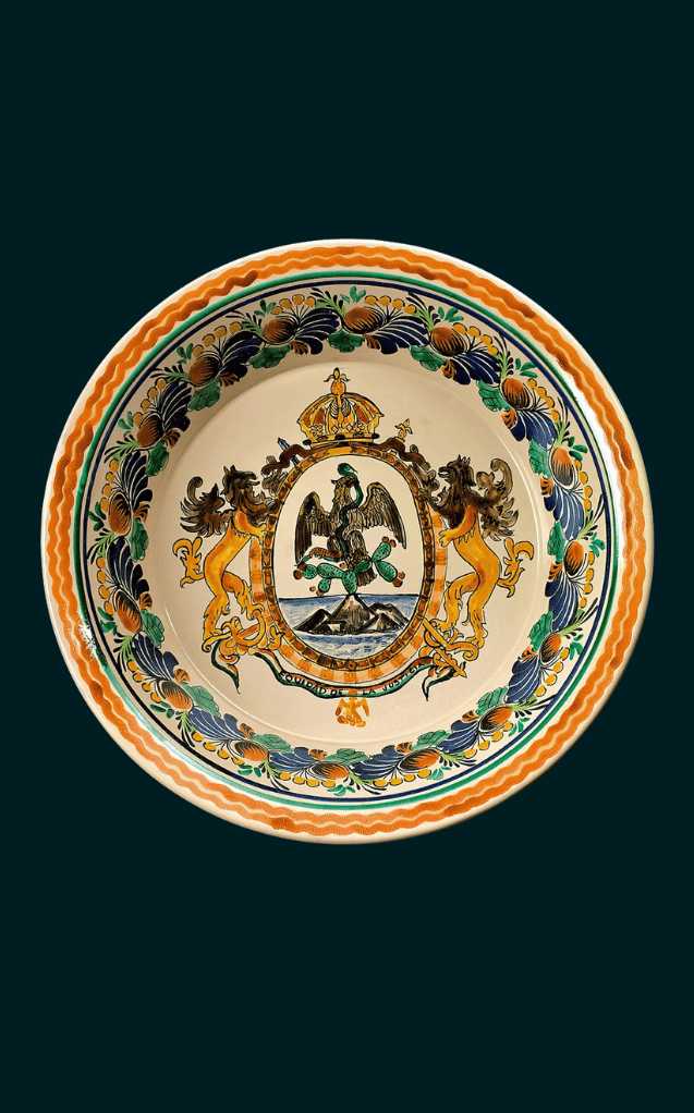 Lebrillo con águila del Imperio de Maximiliano I